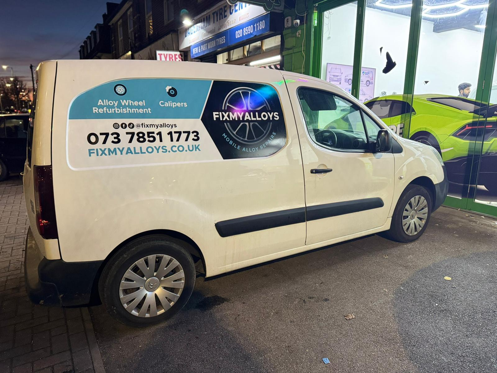 FixMyAlloys mobile workshop van — Alloy Wheel Refurbishment, Calipers